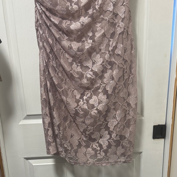 Dress Barn Mauve Lace Midi Dress - Picture 2 of 5